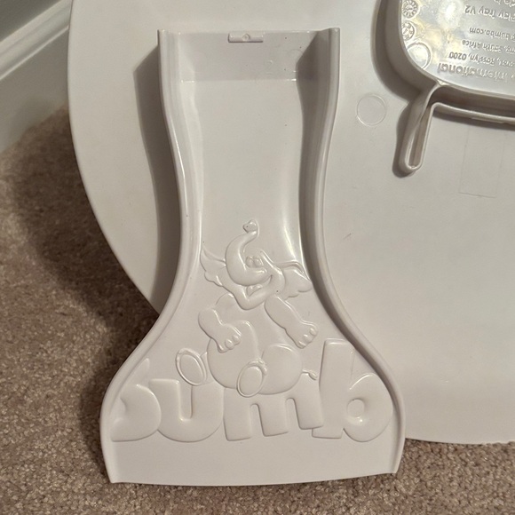 Bumbo Gray Baby Seat with White Tray - Picture 3 of 12